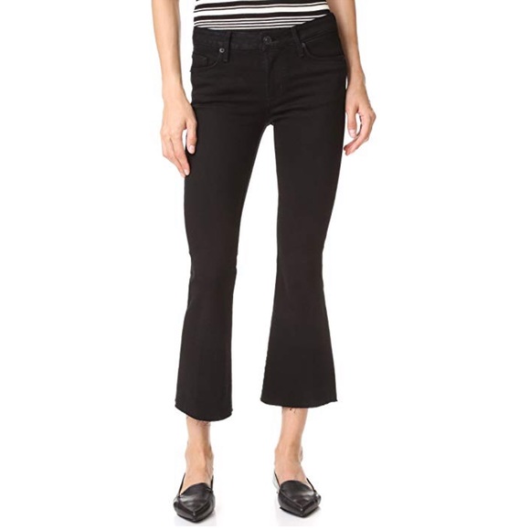 Hudson Jeans Denim - NEW • Hudson • Mia Cropped Flare Jeans Black 26